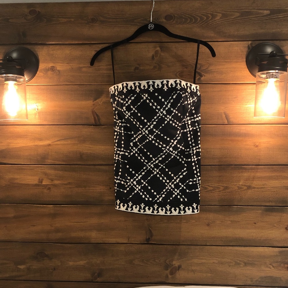 White House Black Market Strapless Dress Top